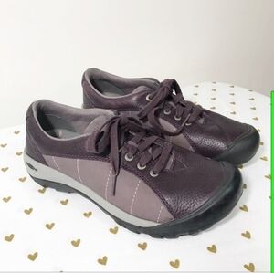 Keen Women’s Leather Shoes Presidio Plum - 8.5